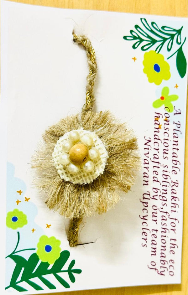PLANTABLE BROWN JUTE RAKHI
